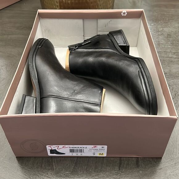 Sarto Franco Sarto Womens Nemi Leather Booties Ankle Boots - Picture 2 of 12